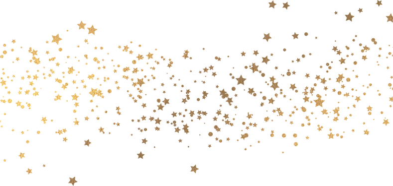 Gold Stars Splatter